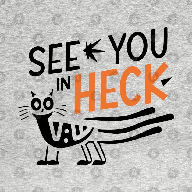 see you in heck funny cat by Space Monkeys NFT